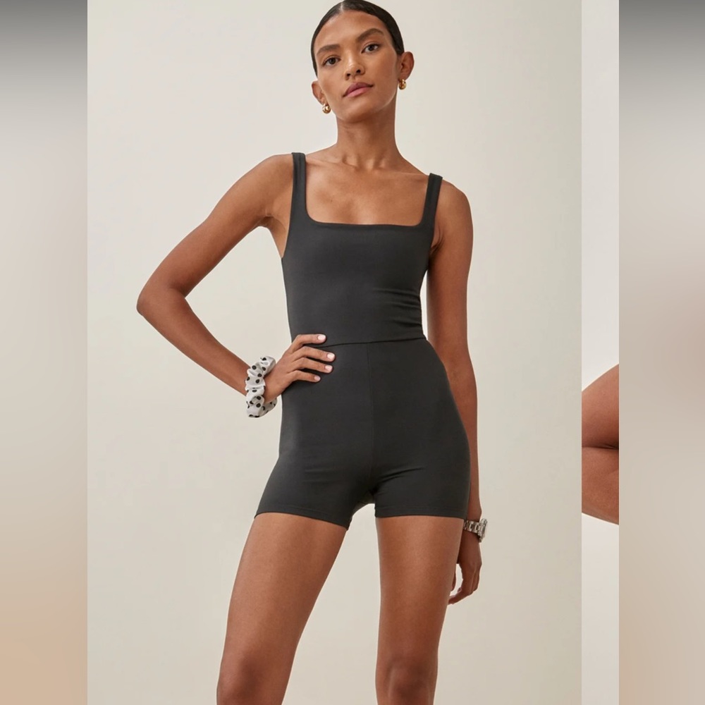 Reformation Dev Eco Stretch Short Jumpsuit